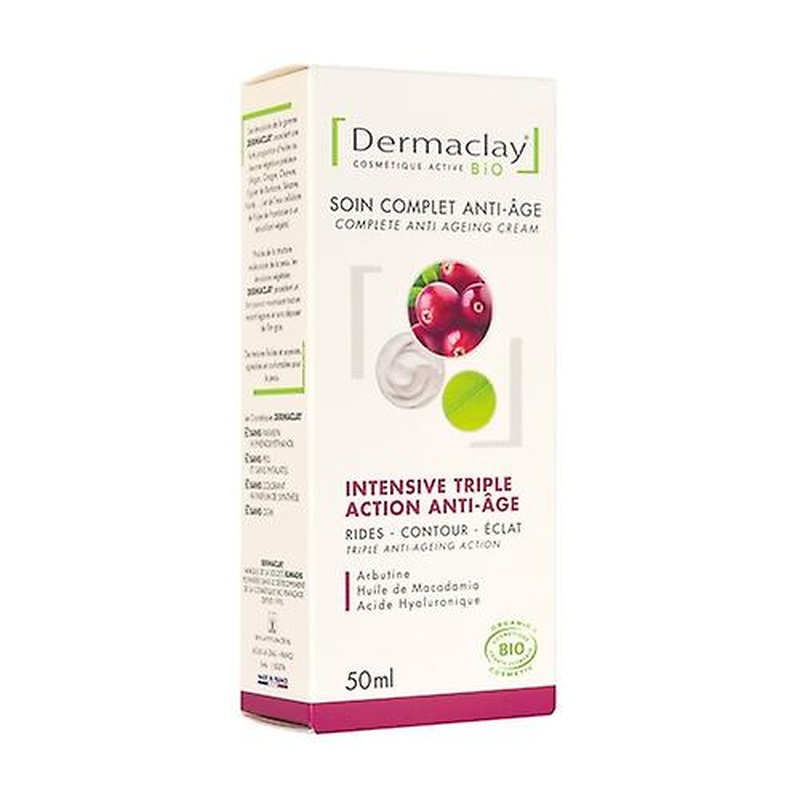 Intense day triple action anti-aging organic cream 50 ml of cream
