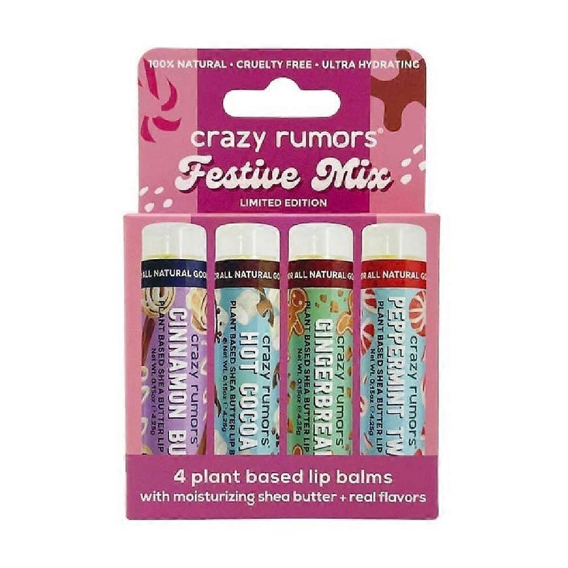 Crazy Rumors Festive Mix Lip Balms (4 pack) - 4 Pack