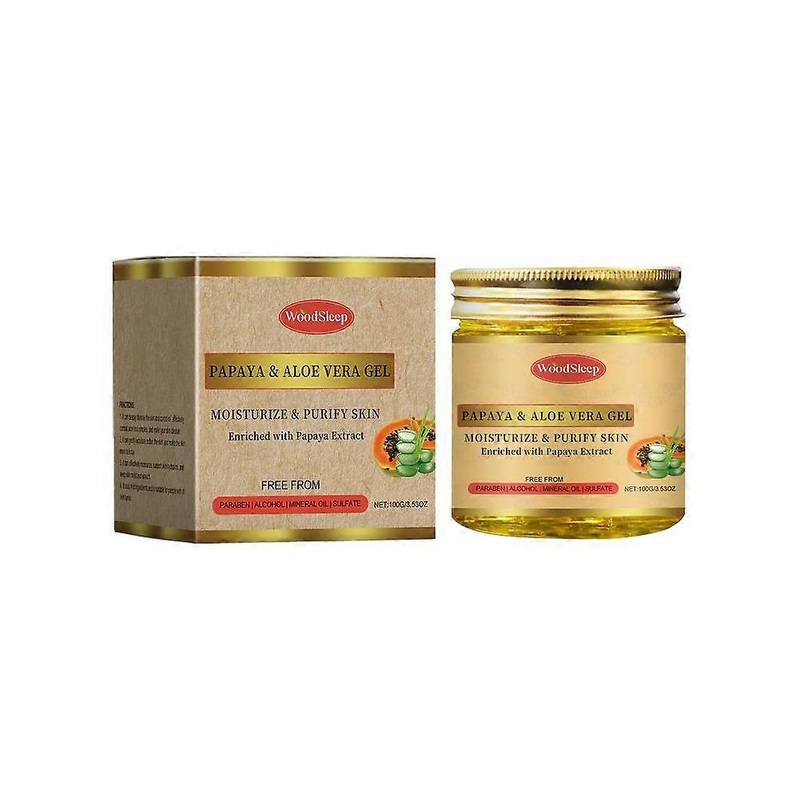 100g Hydrating Gel with Papaya and Aloe Vera for Gentle Cleansing Exfoliation and Soothing Skin Care