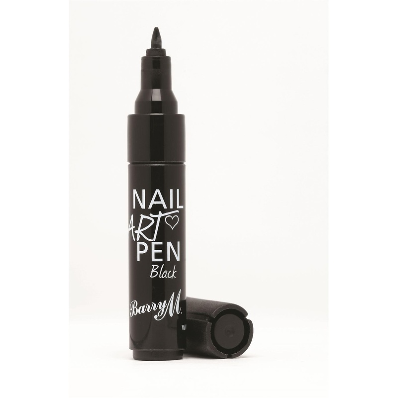Barry M Makeup - Nail Art Pen - Really Easy to Draw Designs 4 Colours Cosmetics-NAP2 - Black