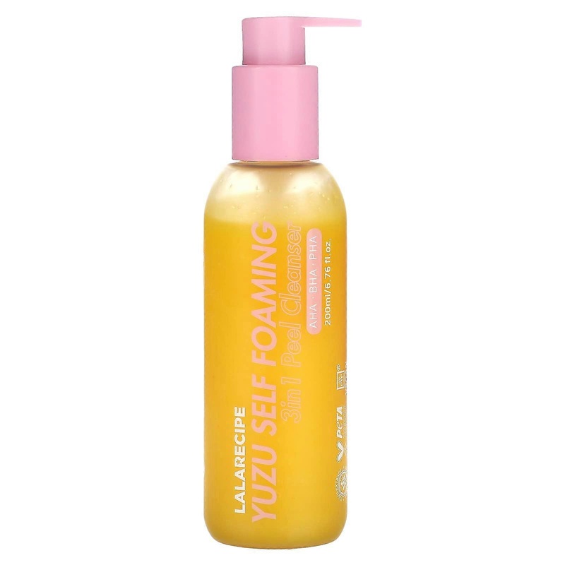 Yuzu Self Foaming, 3  in 1 Peel Cleanser, 6.76 fl oz (200 ml)