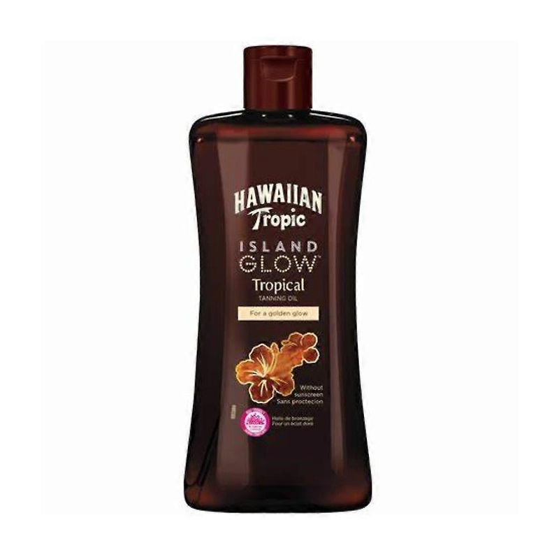 2 x Hawaiian Tropic Island Glow Tropical Tanning Oil 200ml