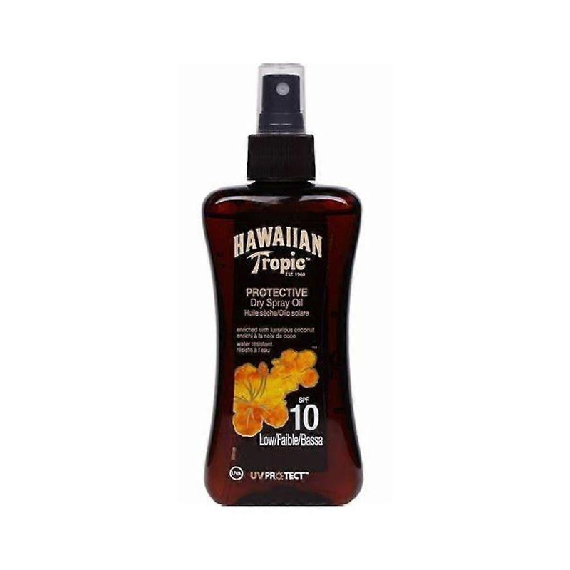 2 x Hawaiian Tropic Protective Dry Spray Oil SPF 10 200ml