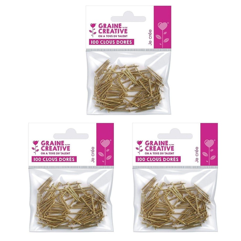 300 gold wire art nails 20mm