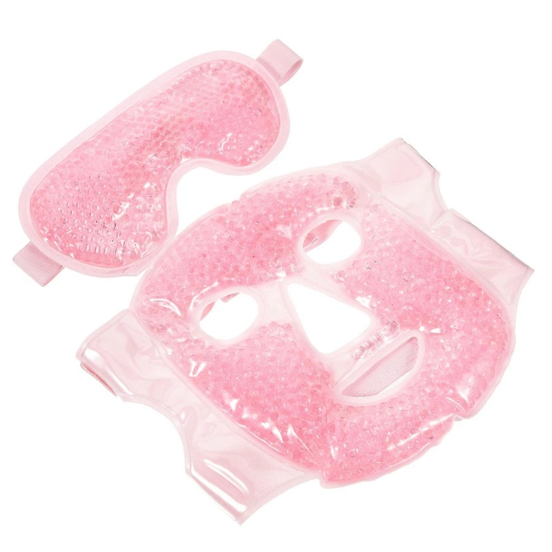 1 Set Reusable Cooling Gel Mask For Face And Eyes Travel Size Relieves Fatigue Dark Circles Wrinkles