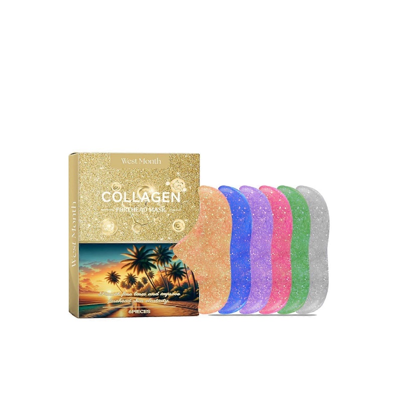 West & Month Collagen Forehead Stickers Affixed Fade Forehead Lines Smooth Fine Lines Lift Head Lines Film