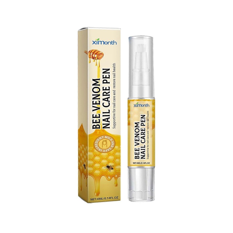 Ximonth Bee Venom Onychomycosis Care Pen Brightening Nail Thickening Cleaning Moisturizing Anti-Agnail Repair Nail Care
