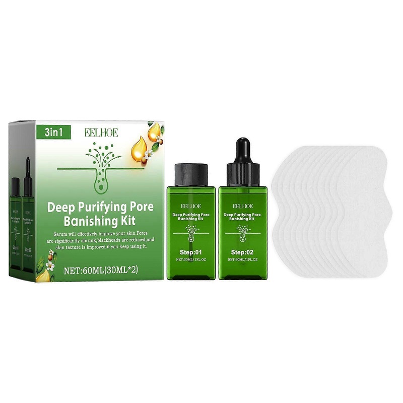 Eelhoe Tea Tree Oil Blackhead Cleansing Set Refines Pores, Removes Closed Blackheads, Hydrates And Moisturizes Essence