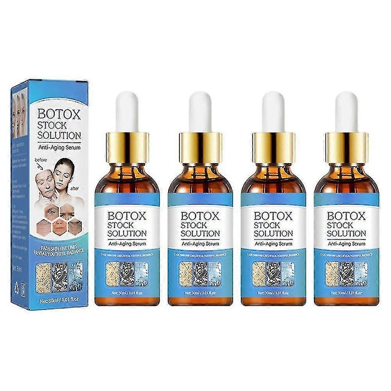 4x 30ml Botulinum Wrinkle Remover Instant Anti-aging Face Serum Retinol Skin Tightening