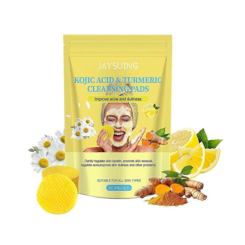 Youdaoplaceholder0 Kojic Acid Turmeric Keratin Conditioning Cleansing Pad Gently Cleanses The Skin's Keratin, Soft, Clear And Soothing Skin Cleansing