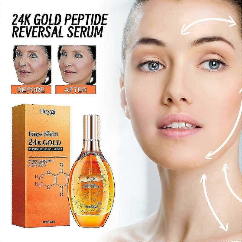 24k Gold Peptide Reversal Serum, Moisturizing Anti-wrinkle Firming And Anti-aging Essence