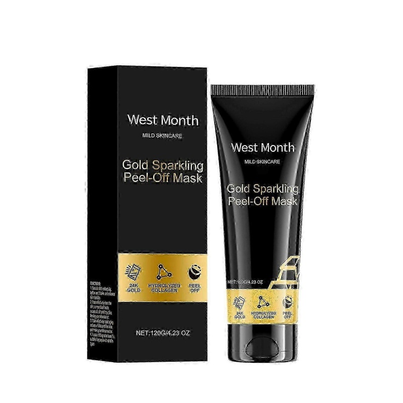 West&Month Gold Peel-Off Mask 24K Gold Collagen Peel-Off Mask Firming Moisturizing Cleansing Mask
