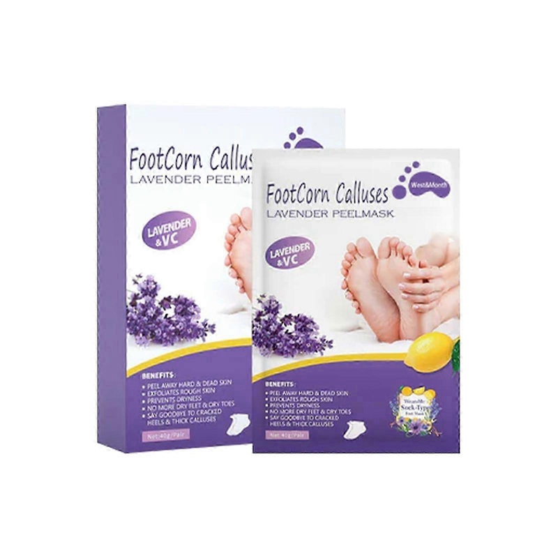 West&Montr Lavender Foot Mask Moisturizes Feet, Cleanses Keratin, Prevent Drying, Cracking, and Dead Skin Care Foot Mask