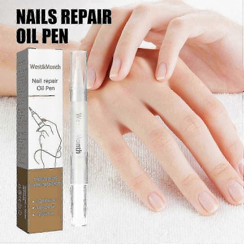West&Month Nails Repair Oil Pen, Hand And Foot Gray Nails Clean Soft Nails Rotten Nails Thickening