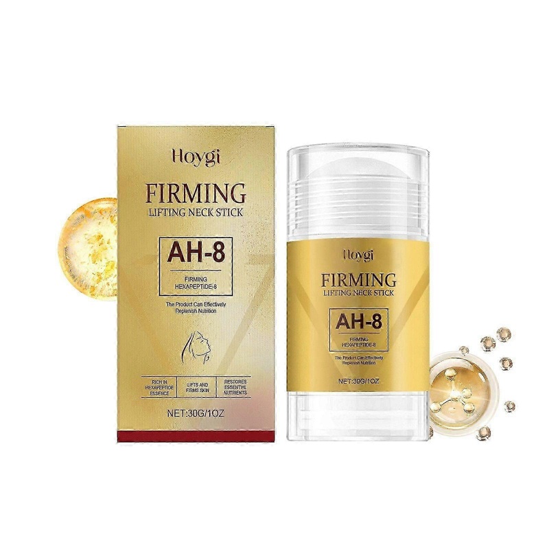 AH-8 Firming Neck Cream for Crepey Skin, Neck Tightening Cream Stick, Neck Roller Stick, Hexapeptide-8 Anti-Aging Neck Cream, Lifting & Firming
