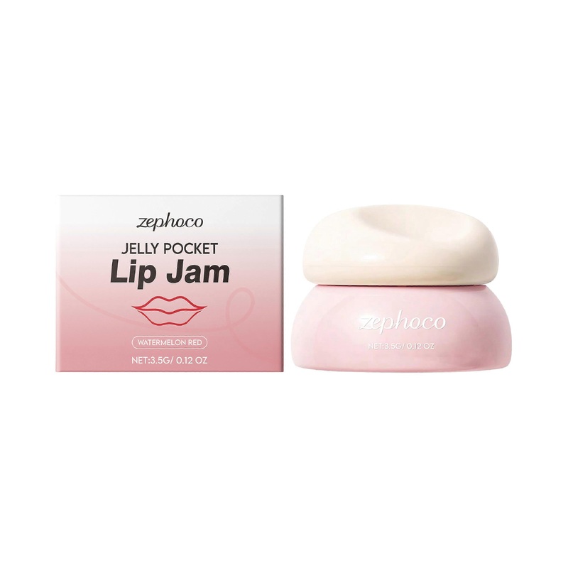 Zephoco Watermelon Red Jelly Hydrating Lip Balm Nourishes The Lips And Improves Dryness With Moisturizing Care