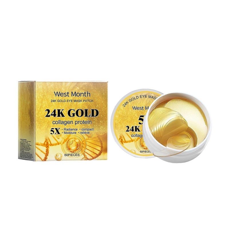 West Month 24k Gold Eye Mask For Nourishing And Fading Fine Lines, Firming And Hydrating Eye Mask