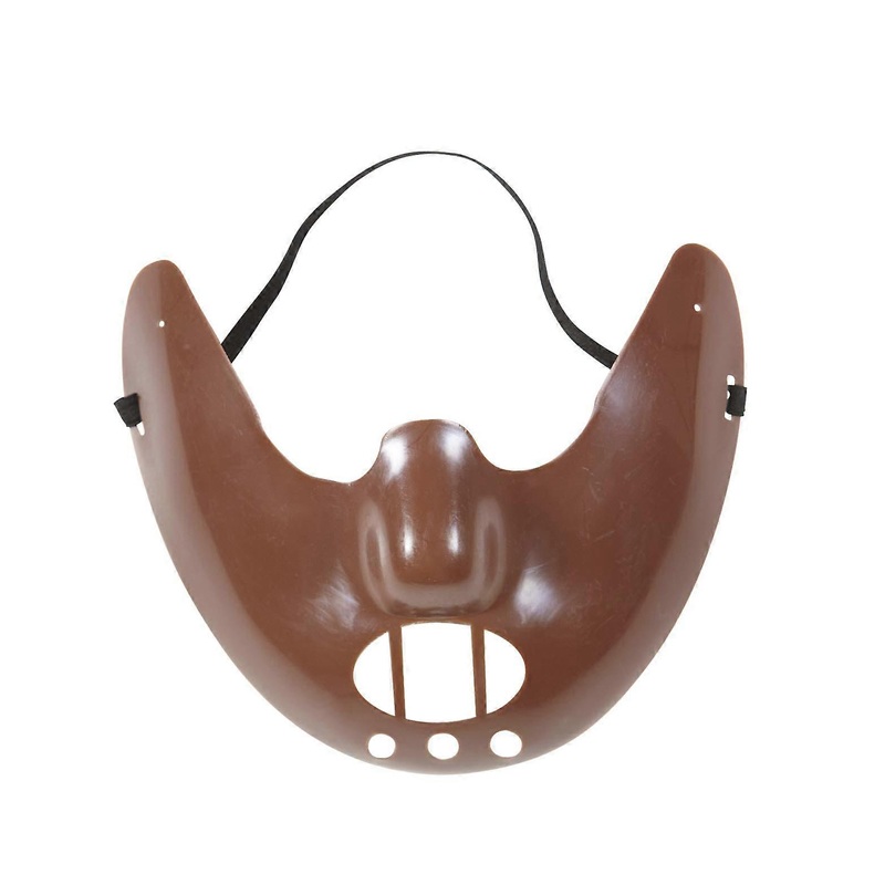 01203 Cannibal Mask 1 Brown - Realistic Halloween Costume Mask for Adults, Durable Latex Material, Full Face Design