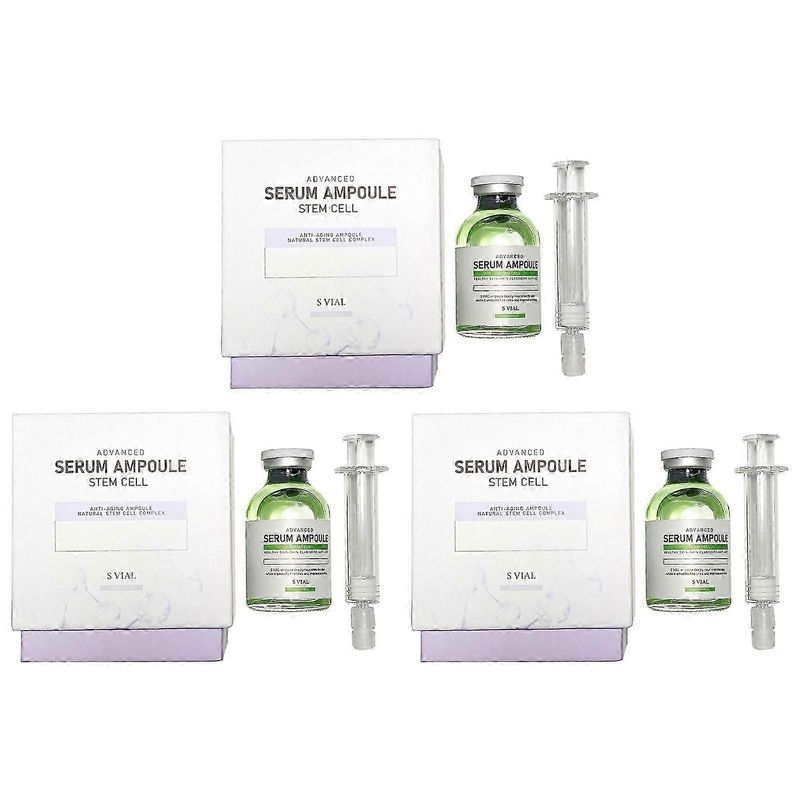 Anti-Aging Stem Cell Ampoule - Micro Needling Serum Booster with Derma Pen, Natural Complex for Wrinkle Reduction & Skin Regeneration