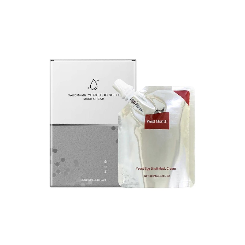 West&Month Yeast Eggshell Peel Mask, Moisturizing And Moisturizing Skin Daily Skin Care Brightening Mask