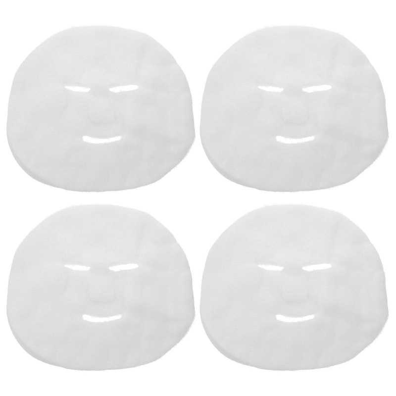 100 Stck Gesichtsmaske Bltter Atmungsaktive Runde Maskenbltter Fr Tgliche Hautpflege Feuchtigkeitsspendend 20x20 cm