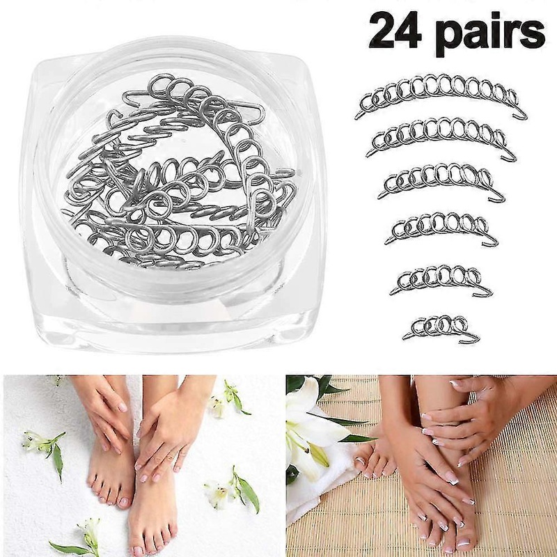 Ingrown Toenails Correction Wire Recover Care Paronya File Patch Corrector Foot Pedicure Tool 24pcs