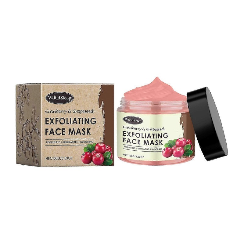 WoodSleep Cranberry Exfoliating facial mask Gentle Moisturizing Cleansing Facial Pore Skin Moisturizing Mask