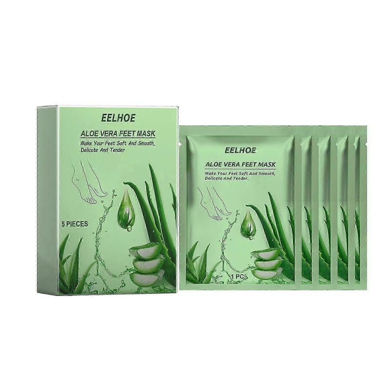 Aloe Vera Foot Mask, Moisturizing Anti-Cracking, Dead Skin Removal, Tender Skin Care Foot Mas pure A