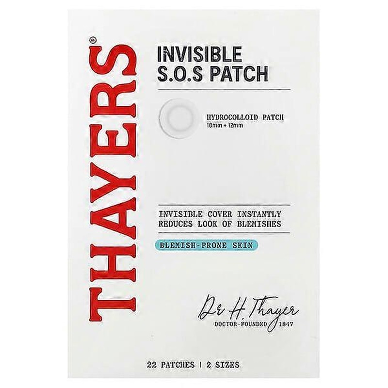 Thayers, Invisible S.O.S Patch, Blemish-Prone Skin, 22 Patches