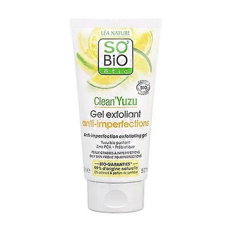 Anti-blemish exfoliating gel with yuzu 150 ml of gel