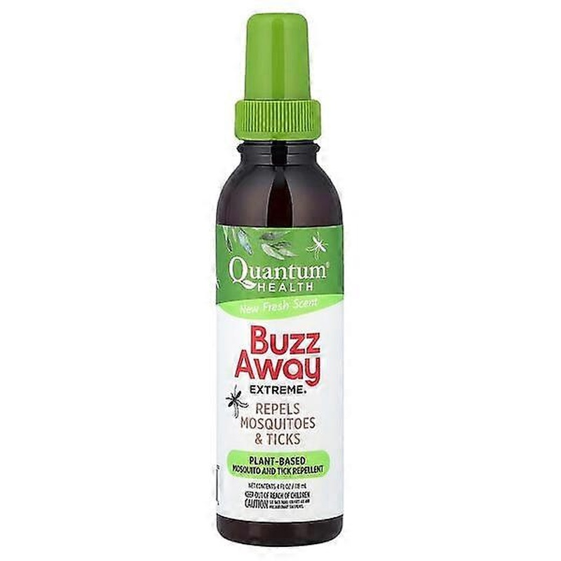 Quantum Health, Buzz Away Extreme, Repels Mosquitos & Ticks, Fresh, 4 fl oz (118 ml)