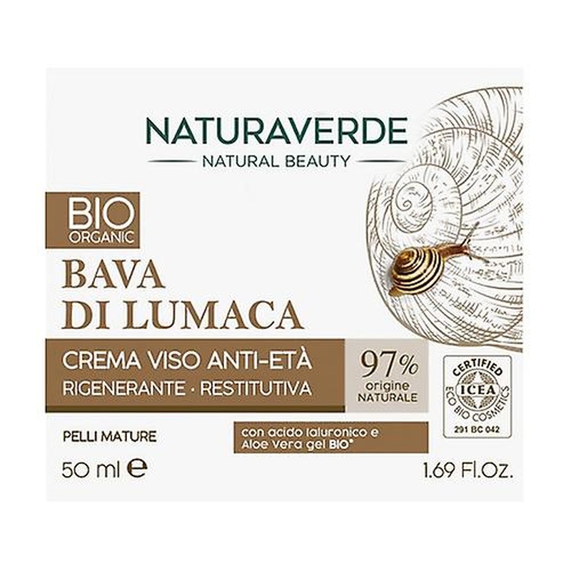 Anti-aging cream with organic snail slime 50 ml of cream