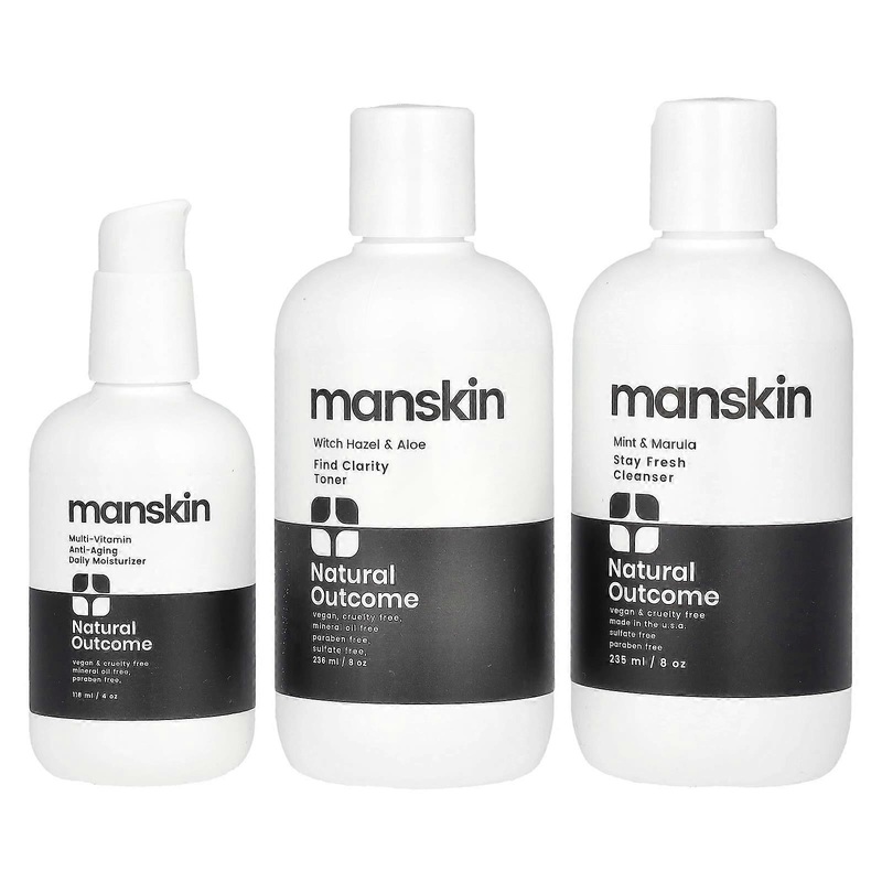 Man Skin, Everyday Face Kit, 3 Piece Kit