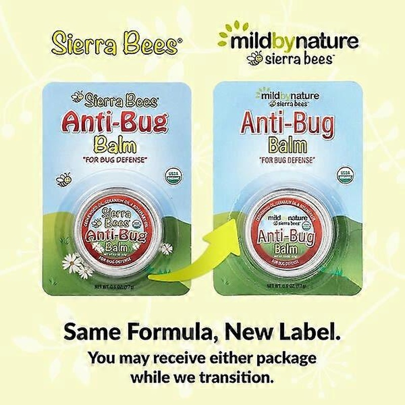 Mild By Nature, Sierra Bees, Anti-Bug Balm, Cedarwood, Geranium & Rosemary Oil, 0.6 oz (17 g)