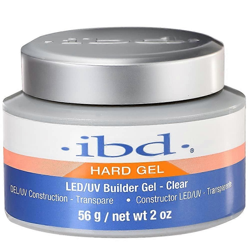 Hard Gel LED/UV Builder Gel 2 oz - Clear Strong Finish for Nail Extensions Sculpting Overlays Professional Quality