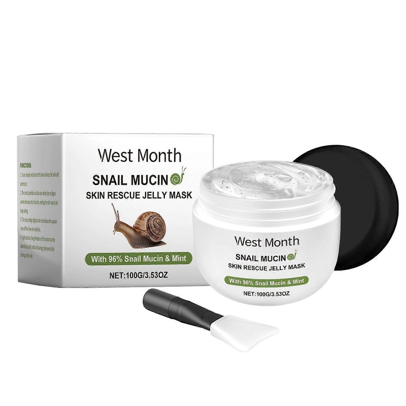 West Month Snail Jelly Mask, Wet Mask Repair Facial Skin Blemishes Moisturizing And Cleaning
