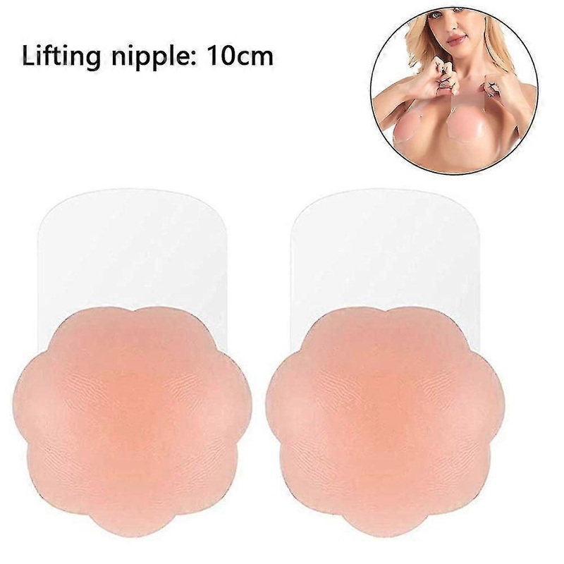 1 Pair Breast Lift Adhesive Bra, Invisible Waterproof Nipple Covers For Women Provide Push Up, Fit All Clothing