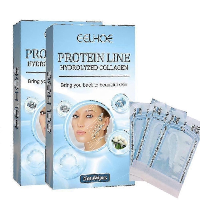 120pcs EELHOE Silk Collagen Thread Face Firming Anti Aging Wrinkle Facial Fillers Cosmetics Skin Care 60pcs/box
