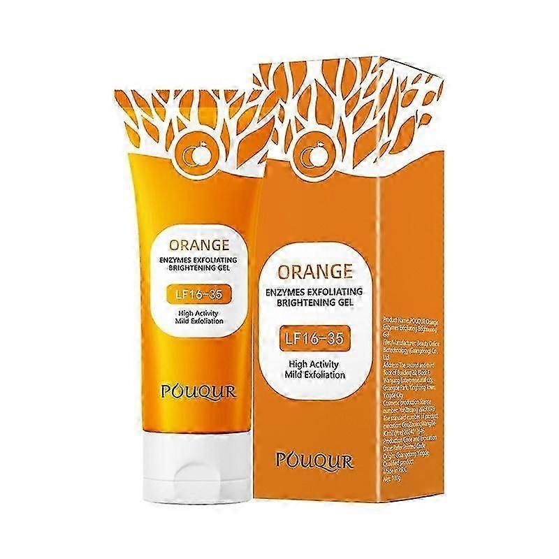 100g Orange Enzymes Exfoliating Brightening Gel - High Activity Mild Formula for Smooth, Radiant Skin, Suitable for All Skin Types Including Sensitive