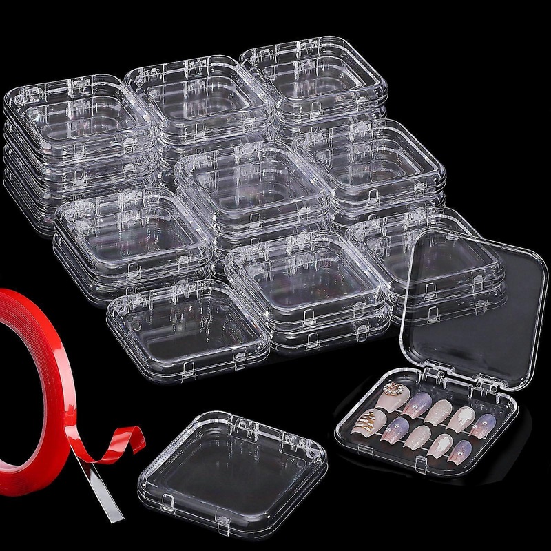 Clear Acrylic Nail Display Box for Storage Nail Tips Press on Container