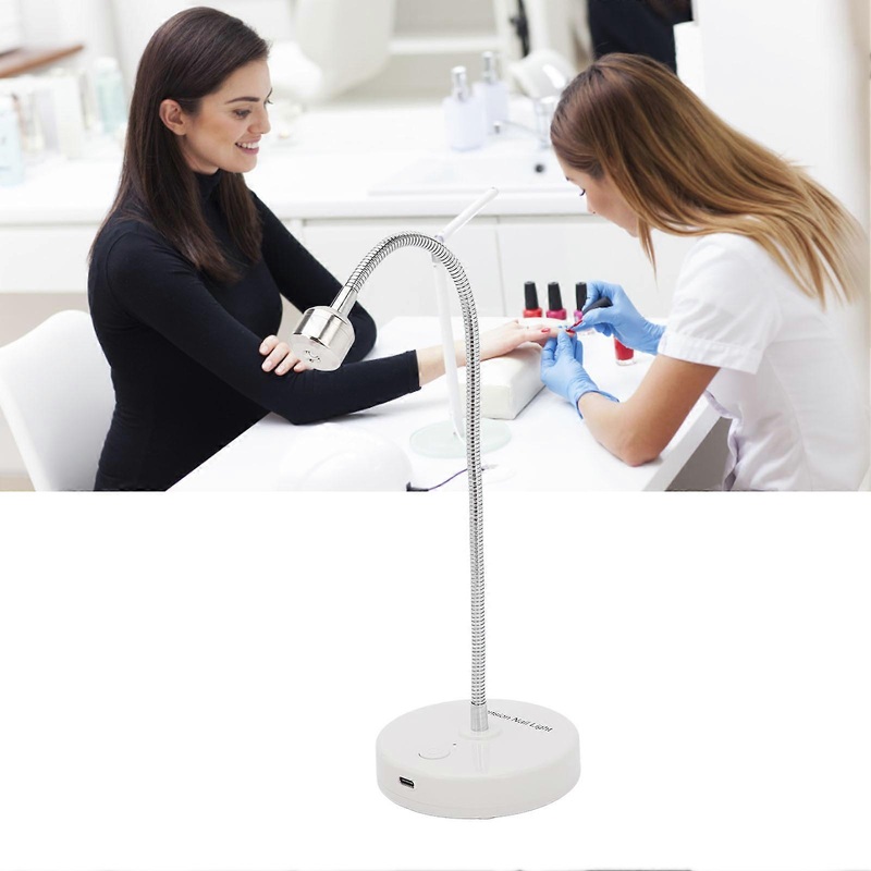Type C Recharging False Nail Lamp Mini LED Ultraviolet Nail Manicure Dryer Rotatable Polish Glue Fast Drying Light
