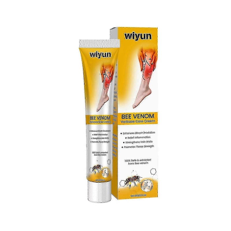 3pcs Bee Venom Varicose Care Cream, Bee Venom Anti-Varicose Cream, Bee Venom Vein Cream, Soothes Skin Bulge, Leg Massage Cream