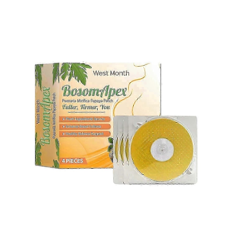 West&Month Papaya breast firming patch moisturizes and tightens breast skin to highlight the figure