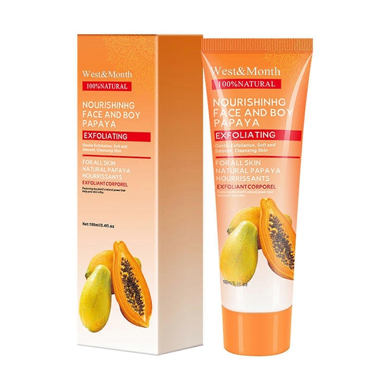 West Month Papaya Exfoliating Gel Moisturizes The Skin With A Gentle Exfoliating And Brightening Gel