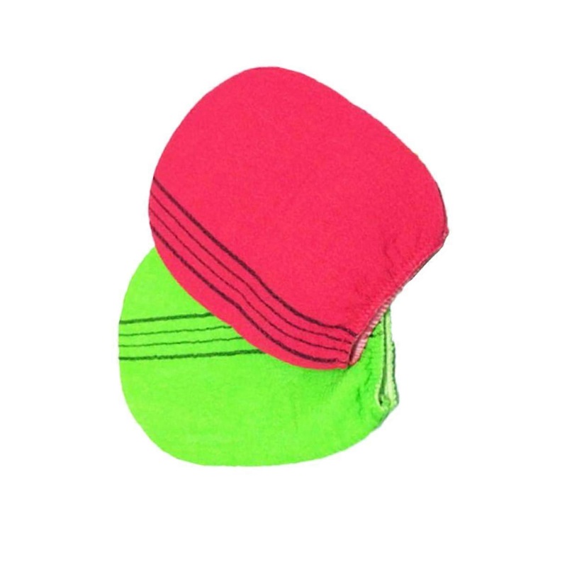 2Stuecke Peeling Badehandschuhe Soft Exfoliation And Cleansing For Skincare For Bath Assorted Colors For Women And Men