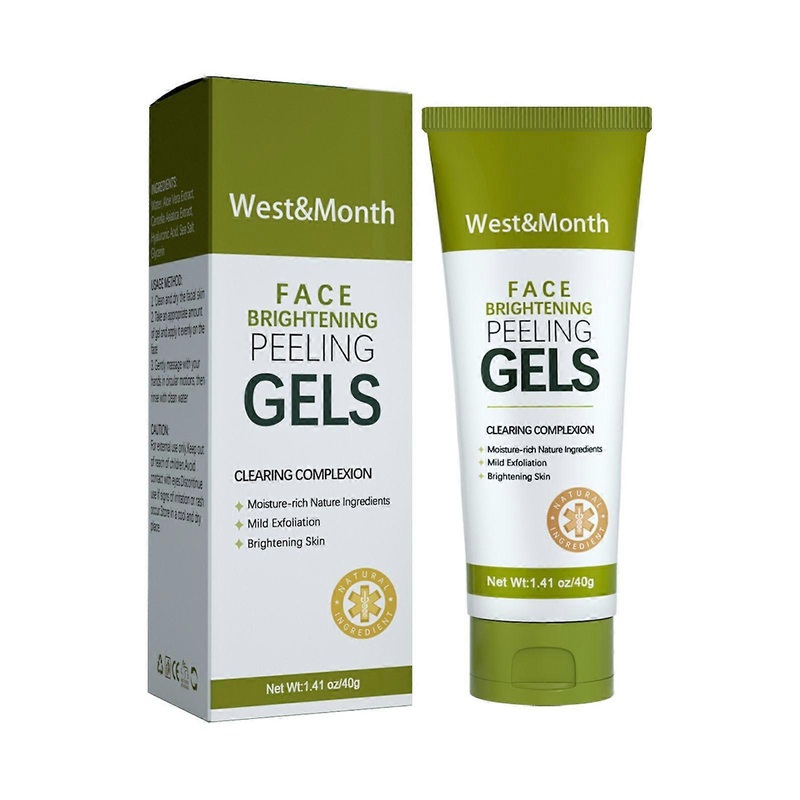 West&Month Face Brightening Peeling Gels, Facial Cleansing Exfoliation Skin Pores Hydrating Firming Beauty Gels