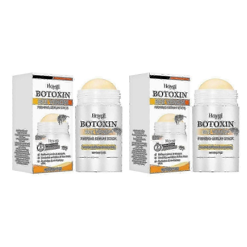 2pcs Hoygi Botoxin Bee Venom Firming Serum Stick, Bee Venom Anti-Wrinkle Firming Cream, Anti-Aging B
