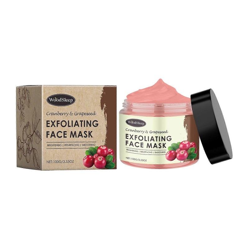 WoodSleep Cranberry Exfoliating Mask, Gently Hydrates And Cleanses Facial Pores