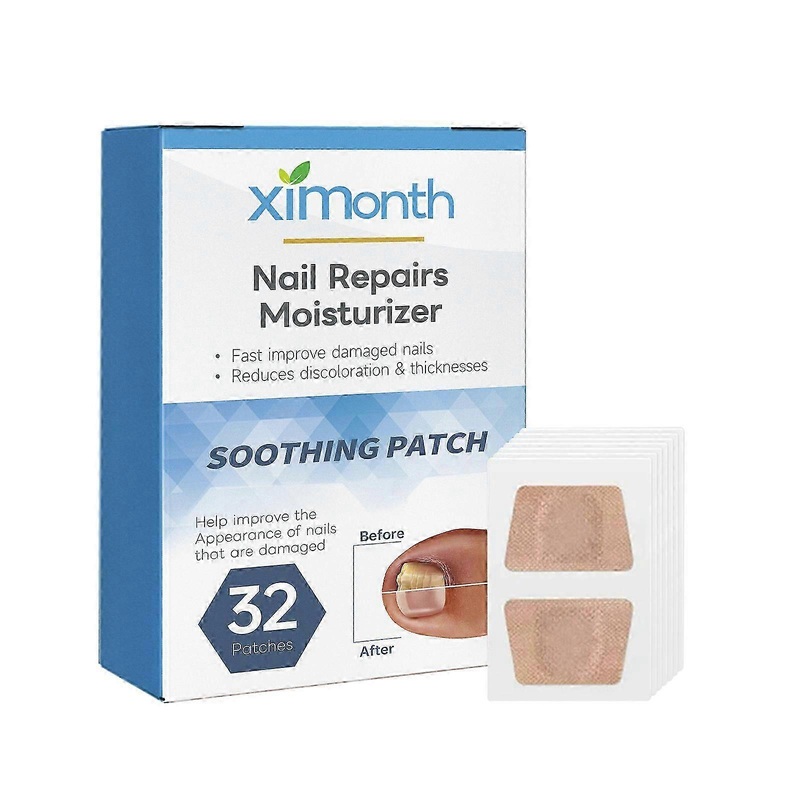 Ximonth nail repair patch, gray nail care, soft nail embedding, nail groove thickening, shiny nail care patch