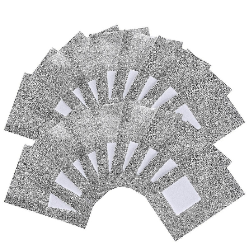 Btyms 400 Pcs Nail Polish Remover Nail Foil Wraps Nail Gel Remover Soak Off Foils Cotton Pads Acrylic Removal Wraps,5338